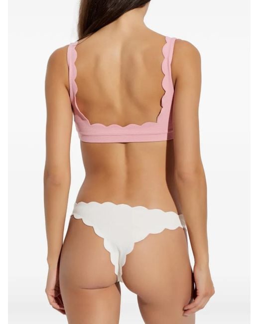 Marysia Swim Brown North Scalloped Bikini Bottom