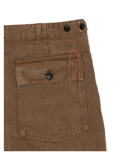 Fortela Natural Newfatigue Patch-Pocket Trousers for men
