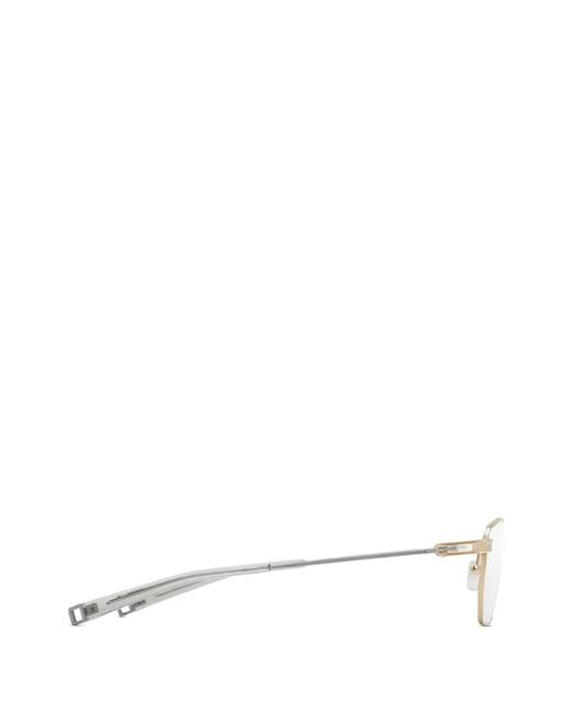 Dita Eyewear White Geometric-Frame Glasses for men