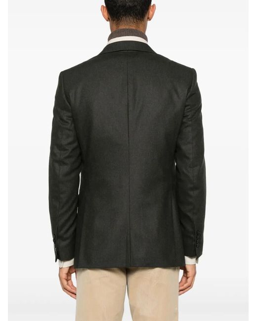 Fursac Black Virgin-Wool Blazer for men