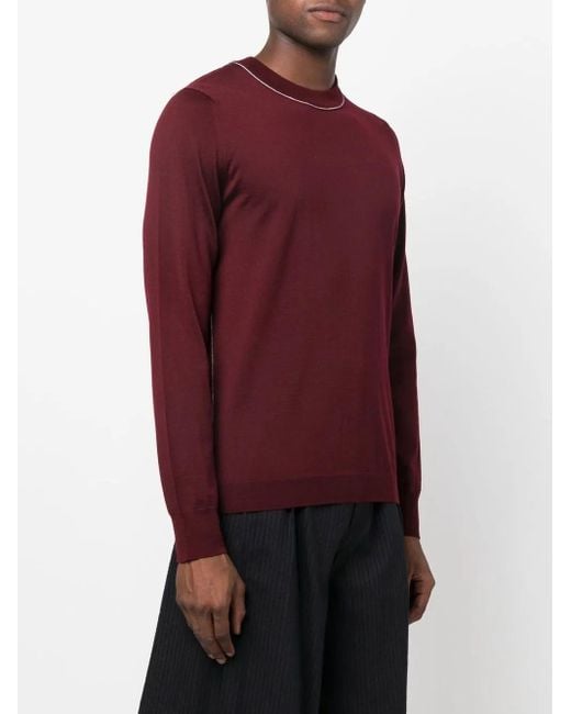 Maison Margiela Red Work-In-Progress Wool Sweater for men