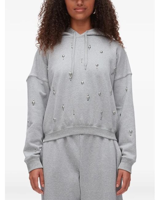 3.1 Phillip Lim Gray Embellishment Hoodie