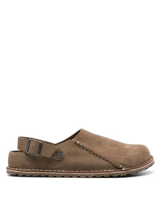 Birkenstock Brown Lutry Suede Clogs for men