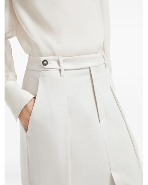 Falda larga con abertura frontal Brunello Cucinelli de color White