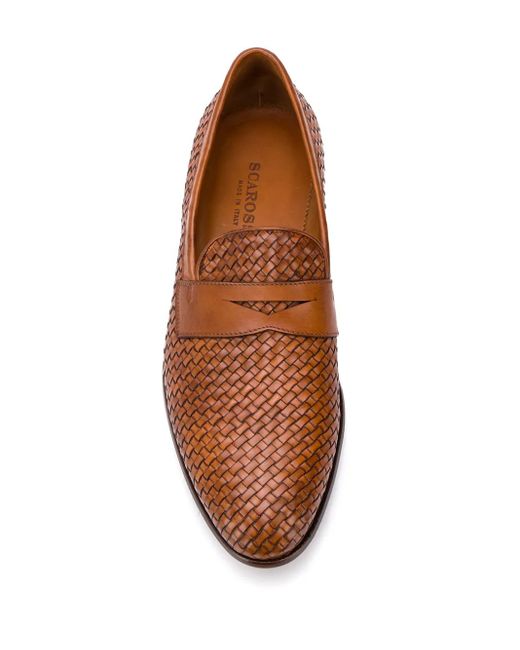 Scarosso Brown Formal Loafers for men