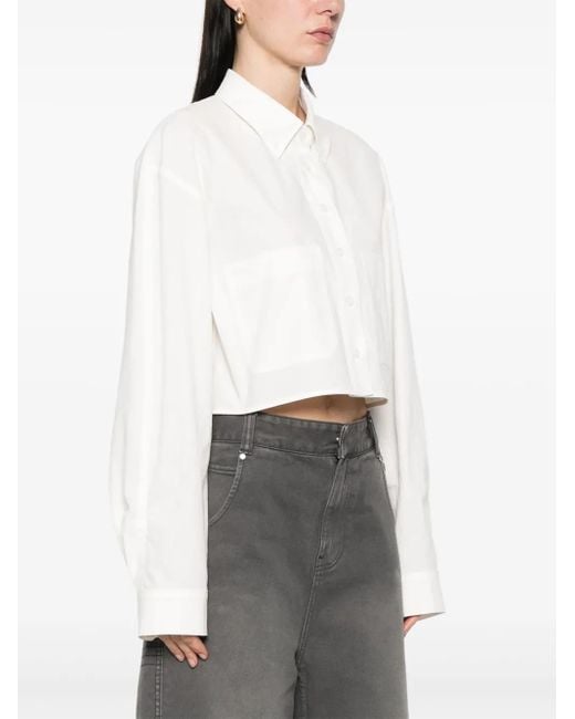 Low Classic White Cropped Top