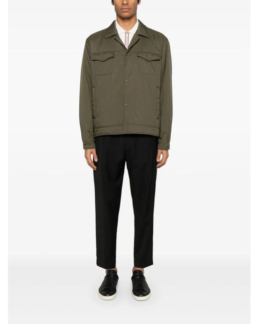 Herno Green Two-Layer Waterproof Lightweight Jacekt for men