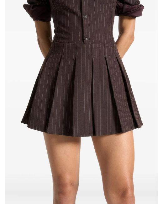 Manière De Voir Rina ストライプ スコート Black
