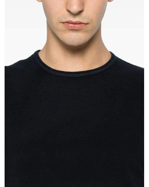 Costumein Black Crew-Neck Short-Sleeve T-Shirt for men