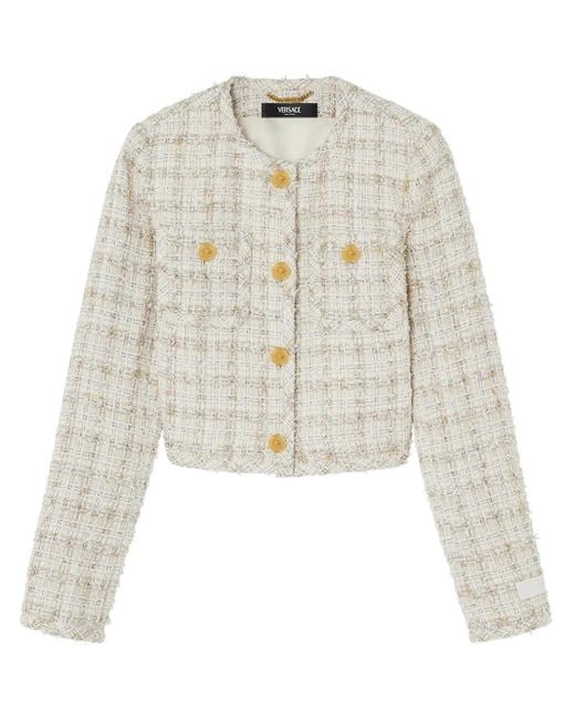Versace ツイード ジャケット White