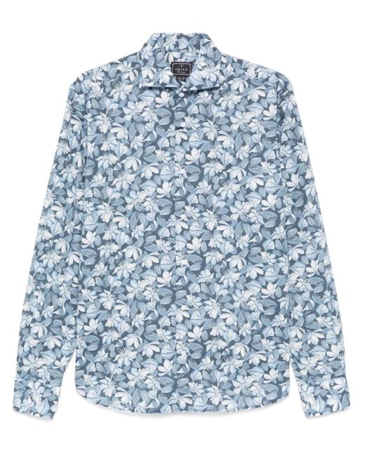 Chemise À Fleurs Orian pour homme en coloris Blue