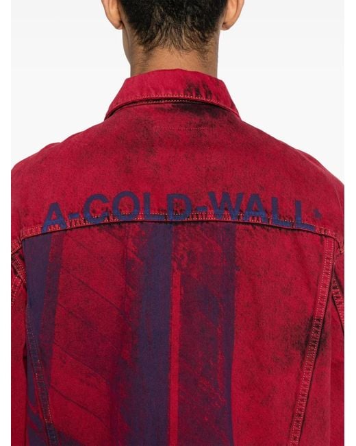 A_COLD_WALL* Red Strand Denim Jacket for men