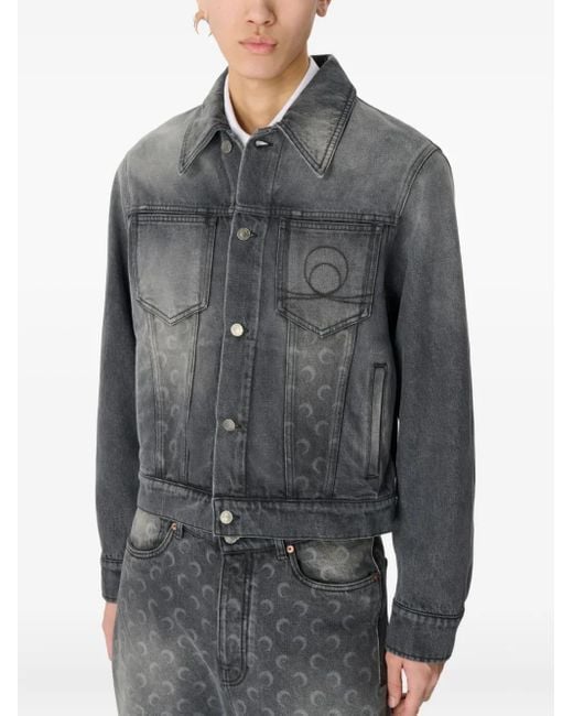 Chaqueta vaquera Moon MARINE SERRE de hombre de color Gray