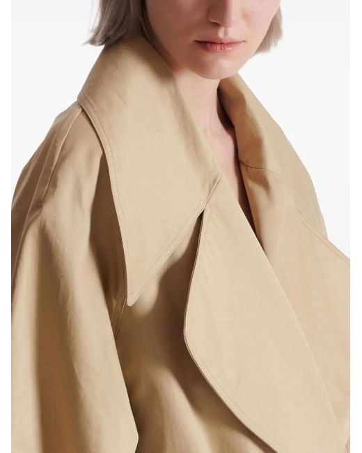 Balmain Natural Belted Trench Coat