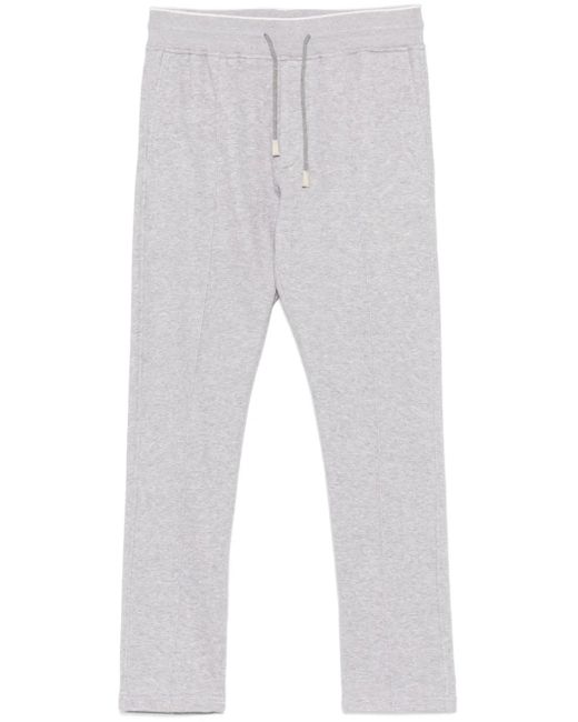 Eleventy Gray Mélange-Effect Track Pants for men