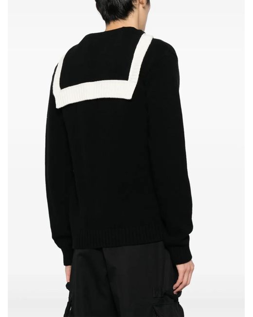 Off-White c/o Virgil Abloh Black Wool Cardigan for men