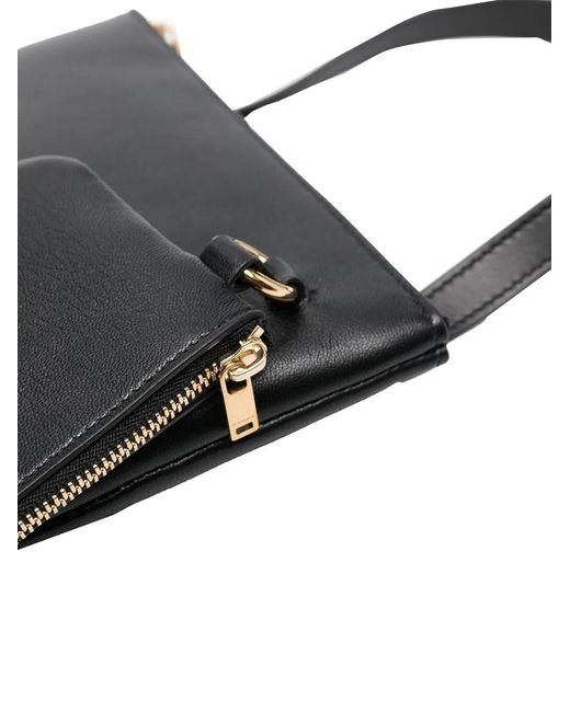 Jil Sander Black Leather Handbag