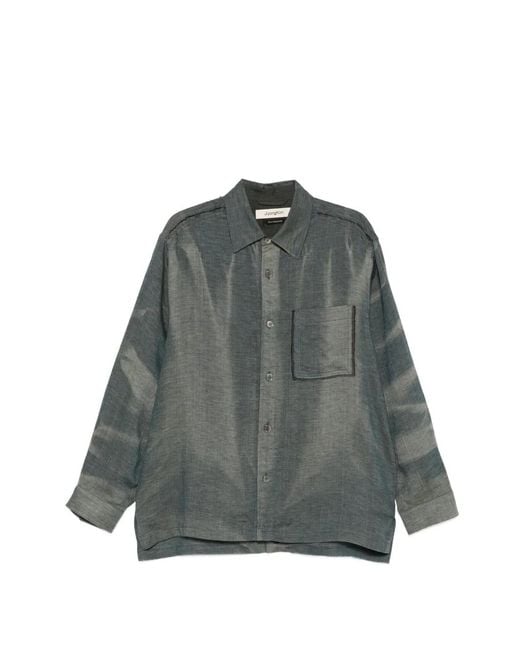 JiyongKim Gray Short-Sleeve Shirt for men