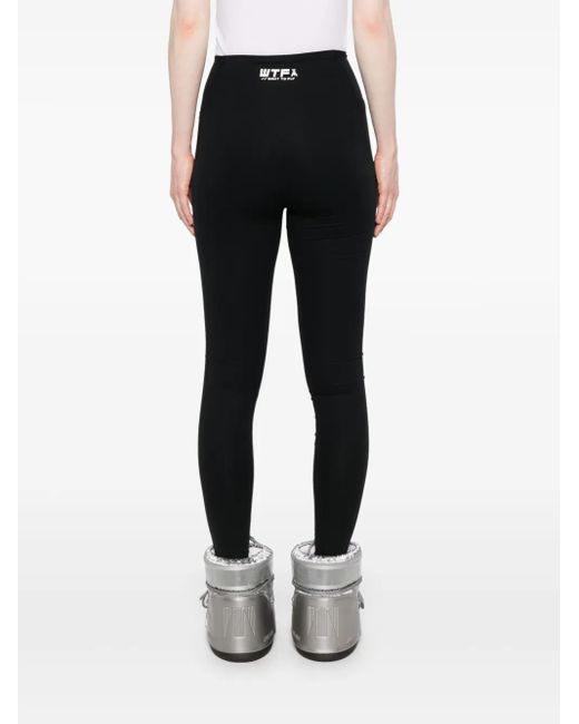 Patrizia Pepe Black High-Waisted Leggings