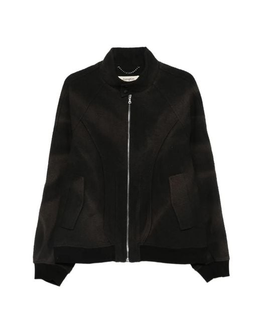JiyongKim Black Veste À Fermeture Zippée for men