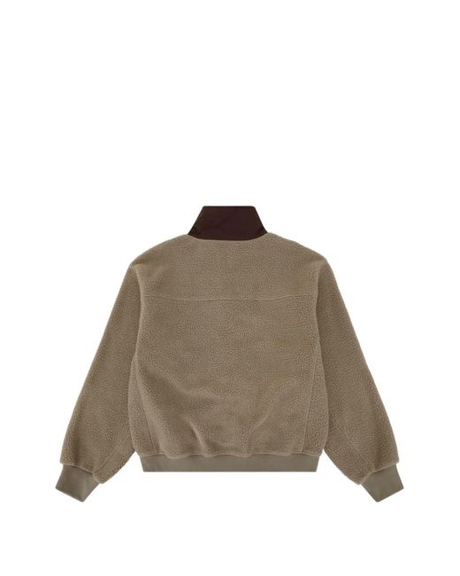 Entire studios Brown Fleece Panelled Sweatshirt