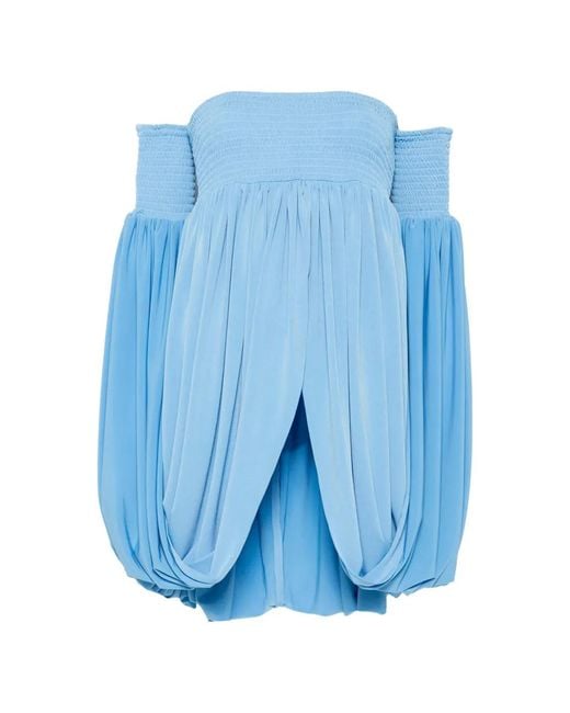 Coperni Blue Off-Shoulder Top