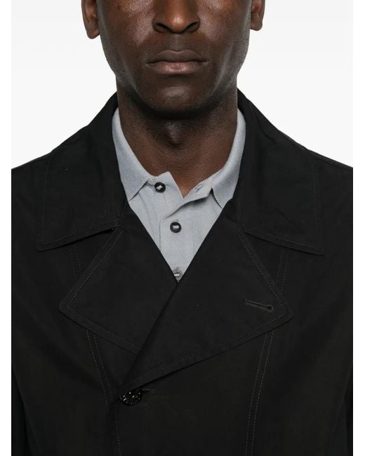 Stone Island Black Buttoned Pocket Jacket for men