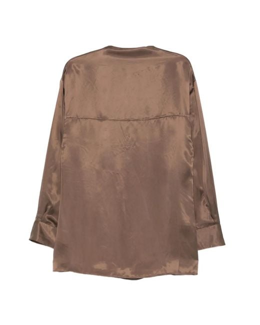 Ruohan Brown Brac Blouse