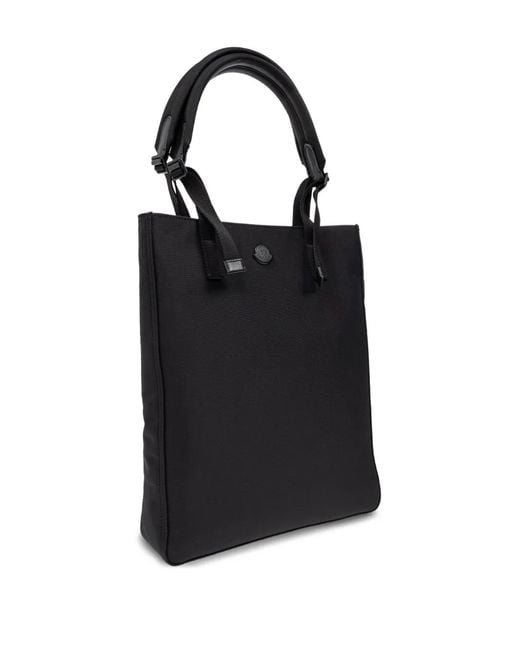 Moncler Black Pierrick Water Repellent Tote Bag for men
