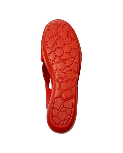 Camper Red Balloon Criss-Cross Flat Sandals