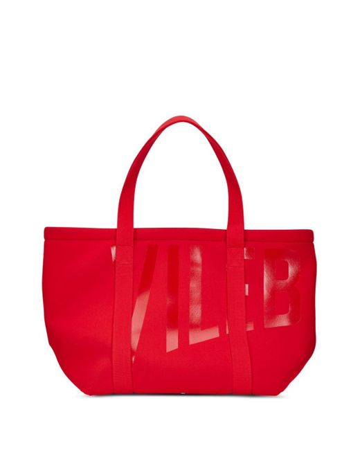 Vilebrequin Red Bagsib Logo-print Tote Bag
