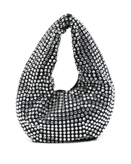 GIUSEPPE DI MORABITO Black Crystal-Embellished Shoulder Bag