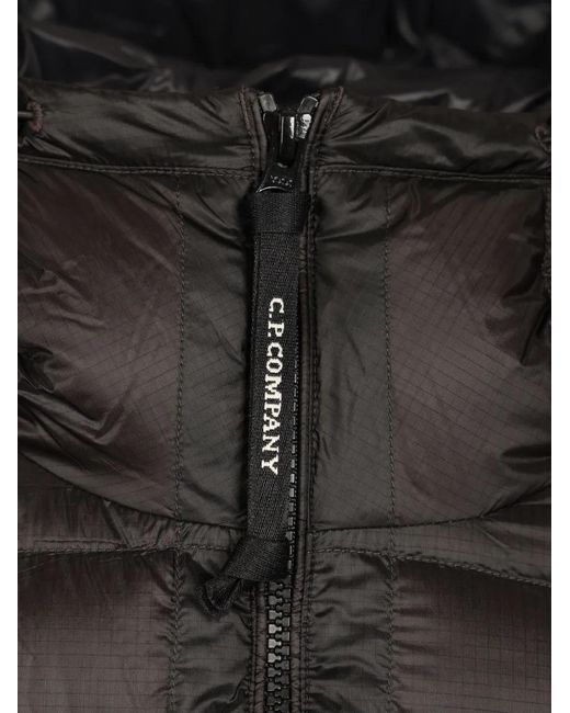 C P Company Black D.D. Shell Hooded Jacket for men