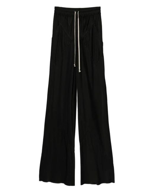 Pantalones con cordones en la cintura Rick Owens de color Black