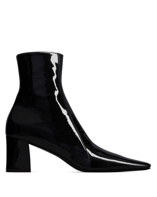 Saint Laurent Black Rainner Zipped Boots for men