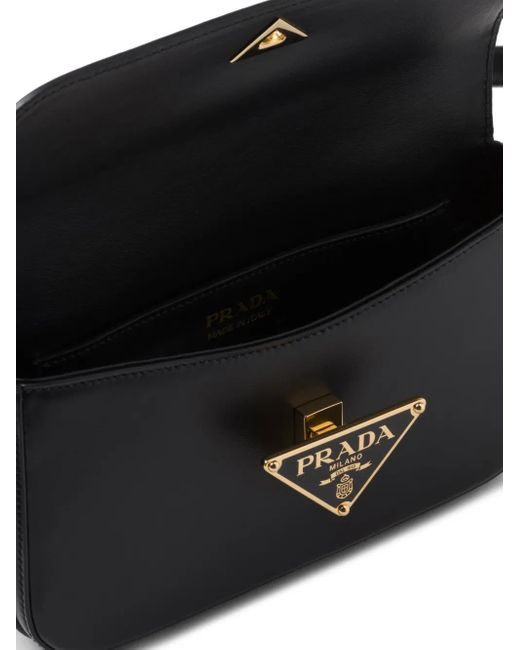 Prada トライアングルロゴ ショルダーバッグ Black