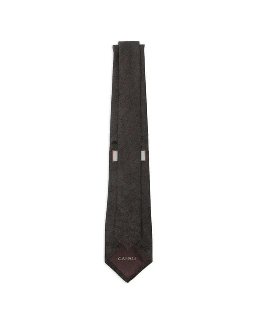 Canali White Textured Tie for men
