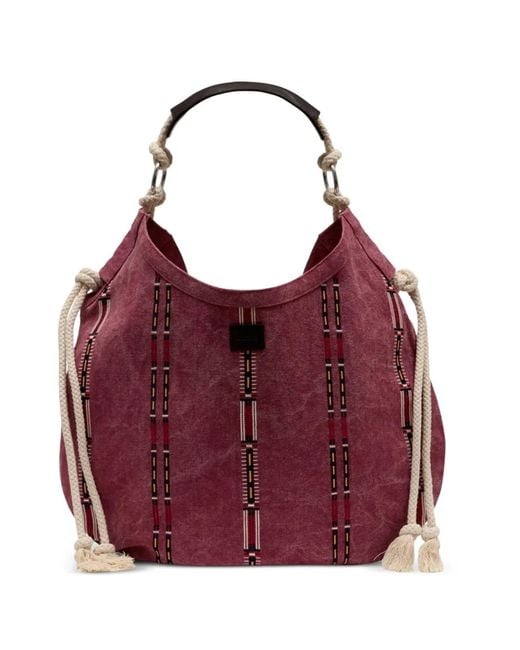 Isabel Marant Purple Byron Gf Rope-Handle Tote Bag