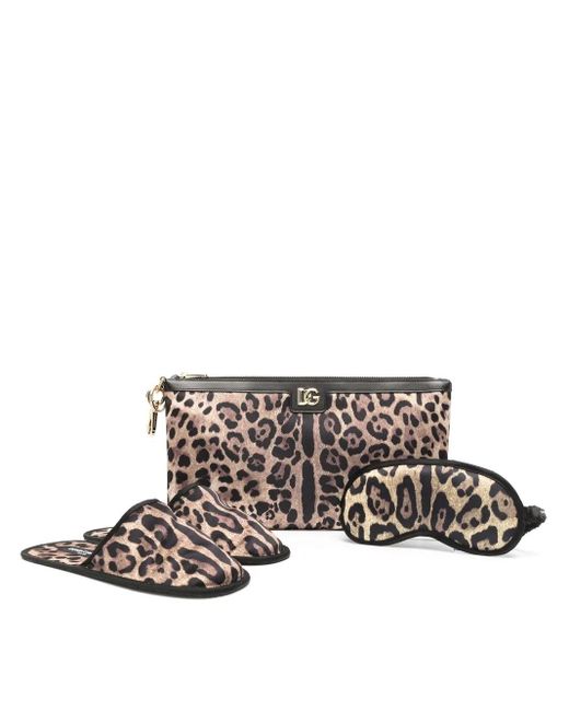 Dolce & Gabbana White Comfort Kit Travel Pouch Set