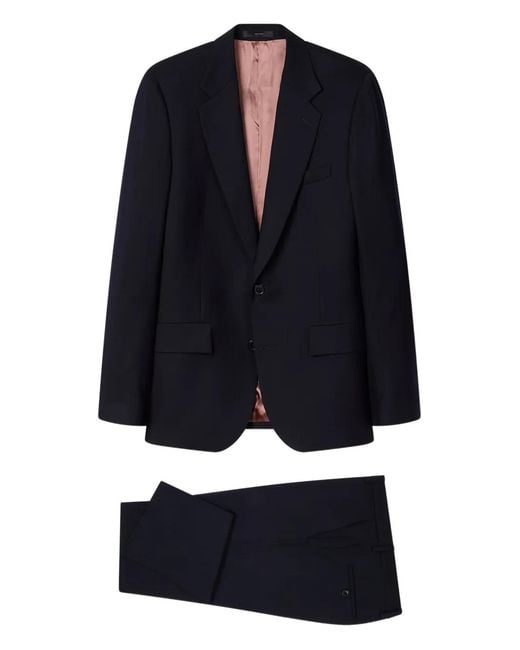 Paul Smith Blue Wool Single-Breasted Suit for men