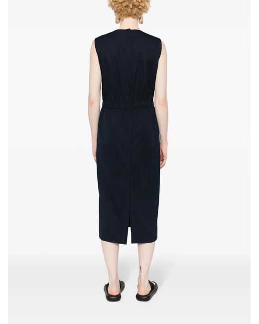 Fabiana Filippi Blue Cotton Midi Dress