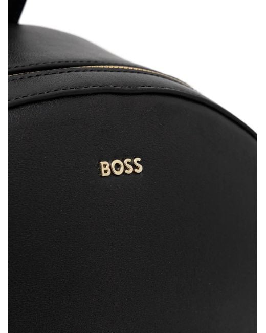 Boss Black Logo-detail Top-handle Backpack