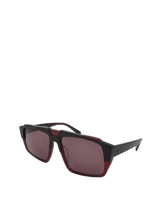 MCM Purple Geometric-Frame Sunglasses for men