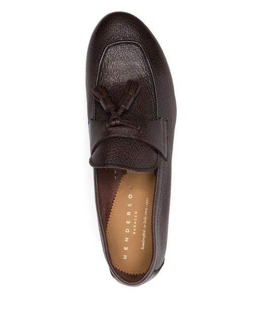 Henderson Brown Tassel-Detail Loafers for men