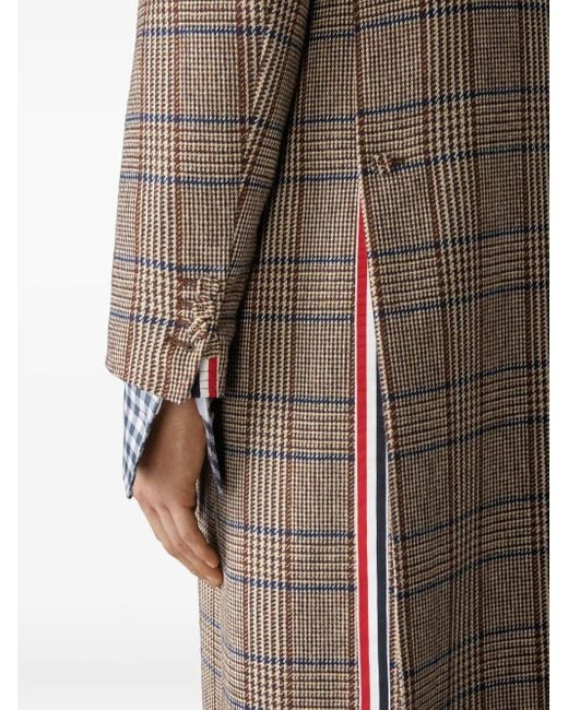 Thom Browne Brown Hunting Tweed Coat for men