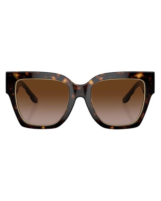 Tory Burch Brown Oversize-frame Sunglasses
