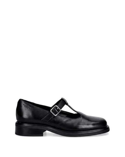 Vagabond Black Edition Ellis T-Bar Leather Mary Jane Pumps