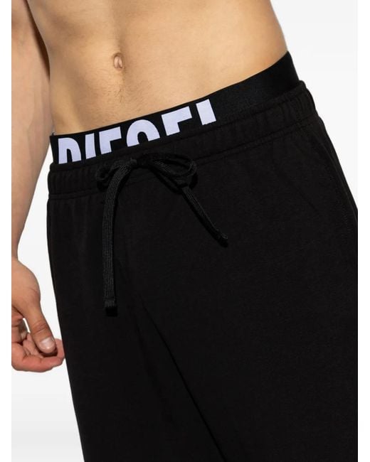 DIESEL Black Bradley-D-Pop Track Pants for men