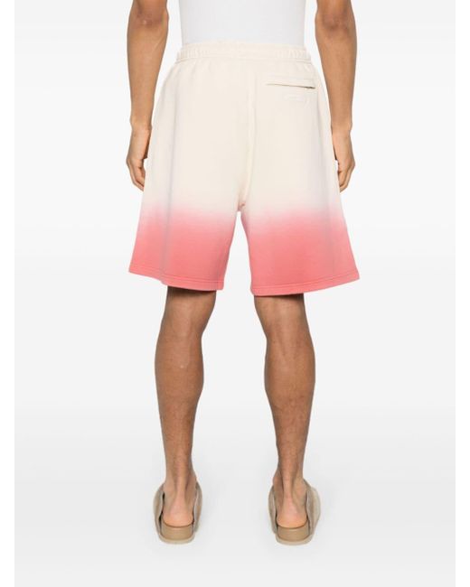Lanvin Pink Gradient-effect Track Shorts for men