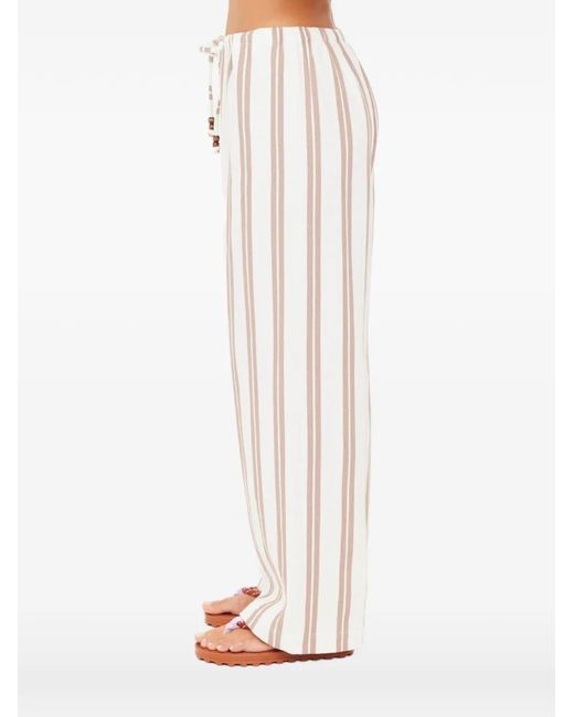 Pantaloni A Righe Baja Charli di The Upside in White